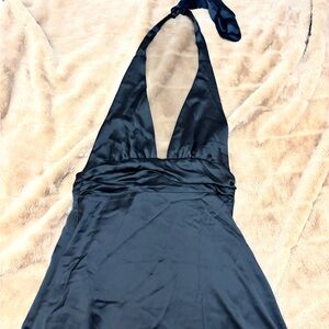 Garage Black Satin Dress